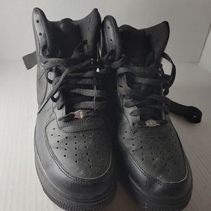 Size 8 - Nike Air Force 1 High '07 Triple Black w